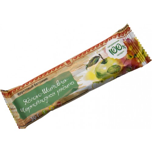 Купить Батончик фруктовый Яблоко-шиповник-черноплодная рябина  г. Одинцово  